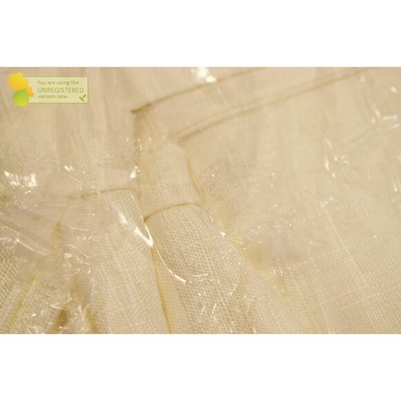 Exclusive Home 84x54" Loha Linen Braided Tab Top Curtain Panels Ivory* - Picture 5 of 6